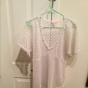 Lilly Pulitzer White Eyelet Cover Up